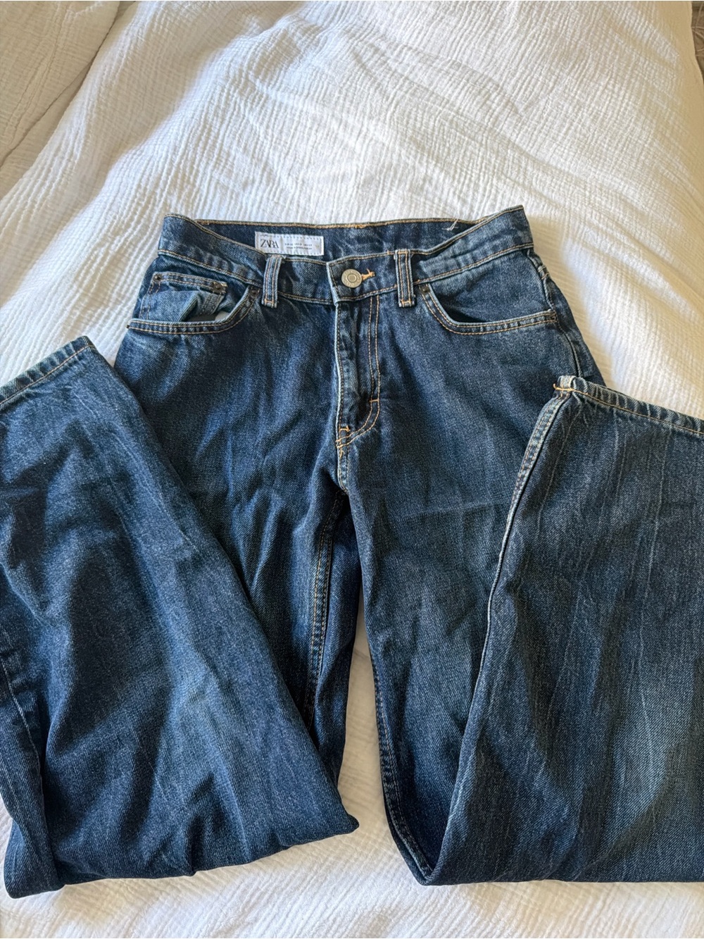 Zara Dark Blue Mid-Rise Women’s Jeans Size 0